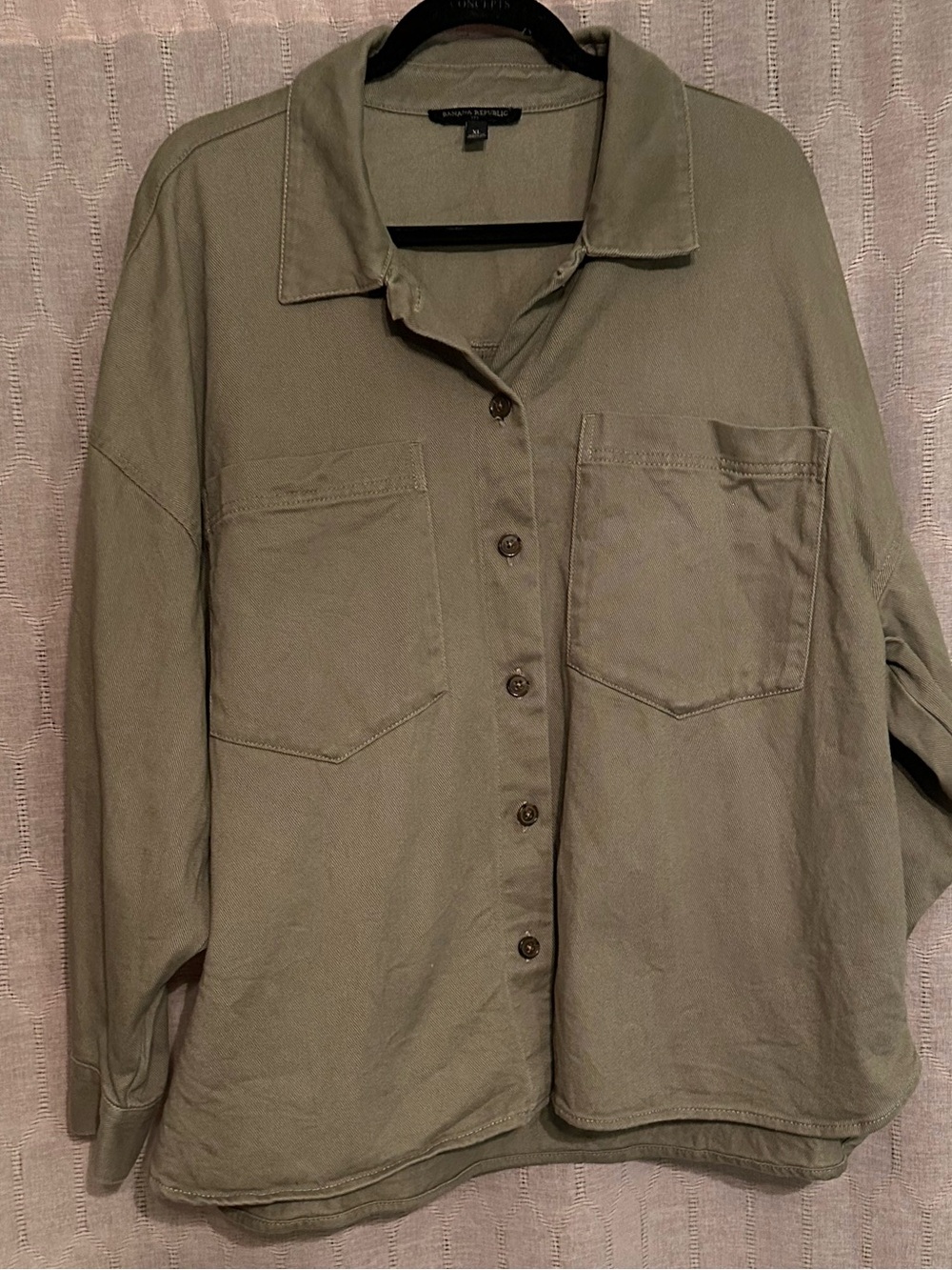 Banana Republic Button-Up Green Women’s Shirt Jacket
